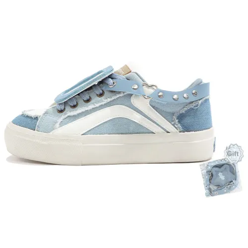 TUOPIN Pie Shoes Skateboard Shoes Women's Low-Top