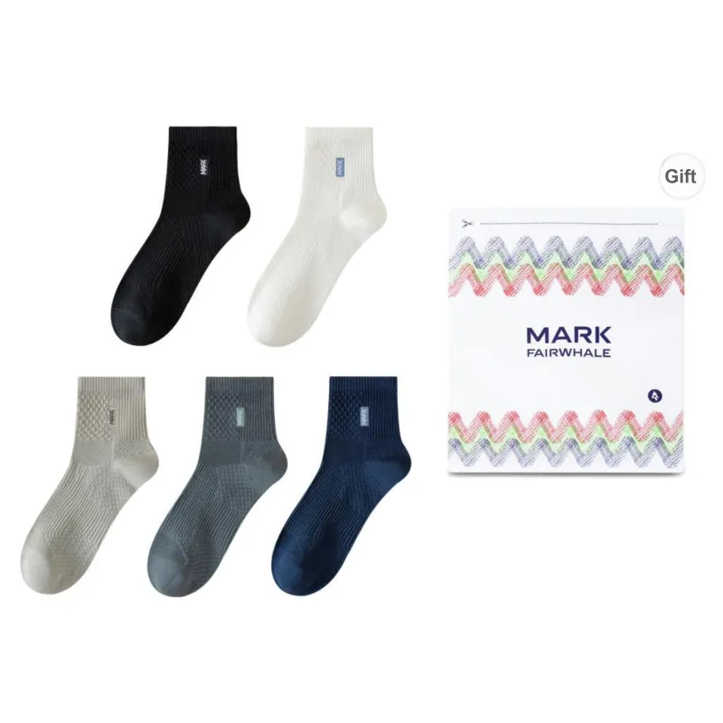 FAIRWHALE Socks Gift Box Unisex 5 Pack-5