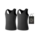 Loose Fit 2 Pack (Black+Black) 2 Pcs, Easy to Wash!