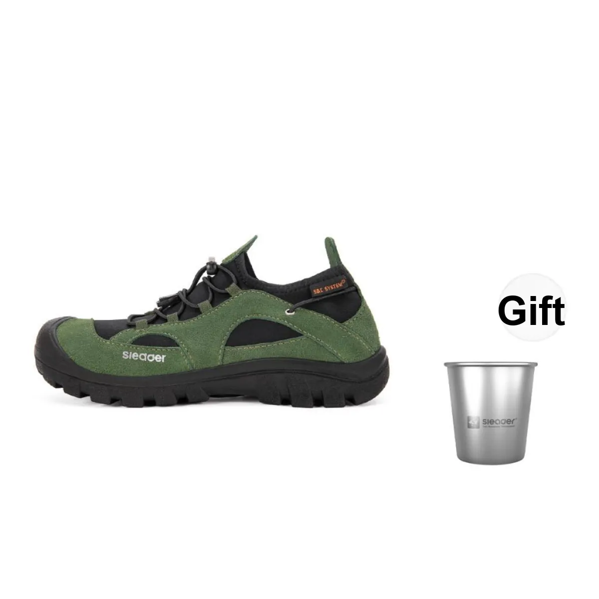 SLEADER Deep Water Cool Series Anti Slip Wear Resistant Low Top Outdoor Shoes Unisex Apple Green