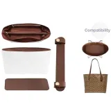 City33 (Dark Brown) Brown Liner+Bottom Pad+Shoulder Strap Pad[Anti-Sinking Three-Piece Set]