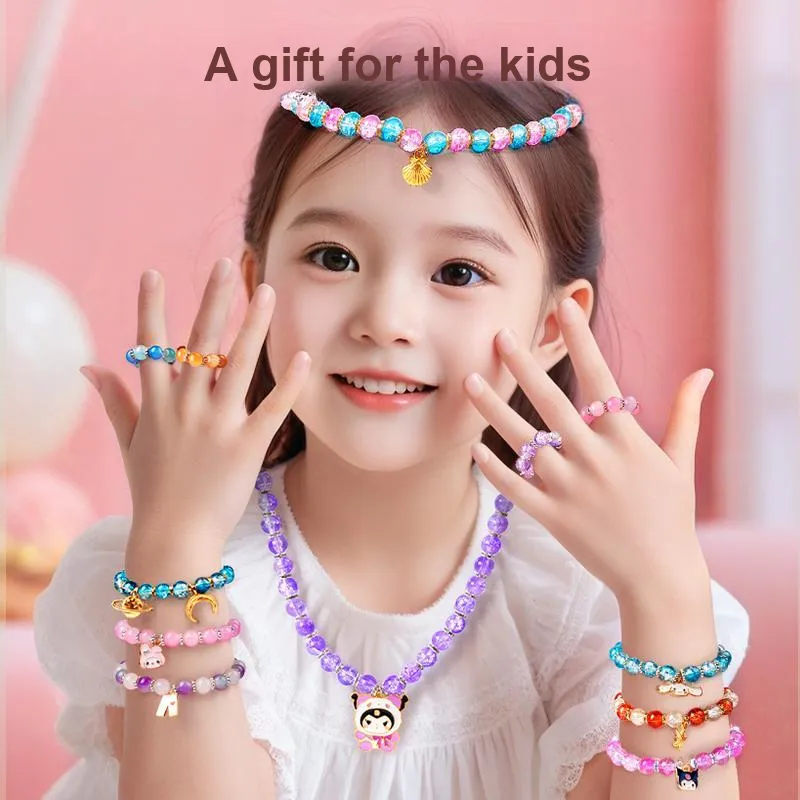 Y·S·R Принцесса DIY Браслет с ручной бусиной и швейной нитью Ювелирные украшения Тканевые вязаные