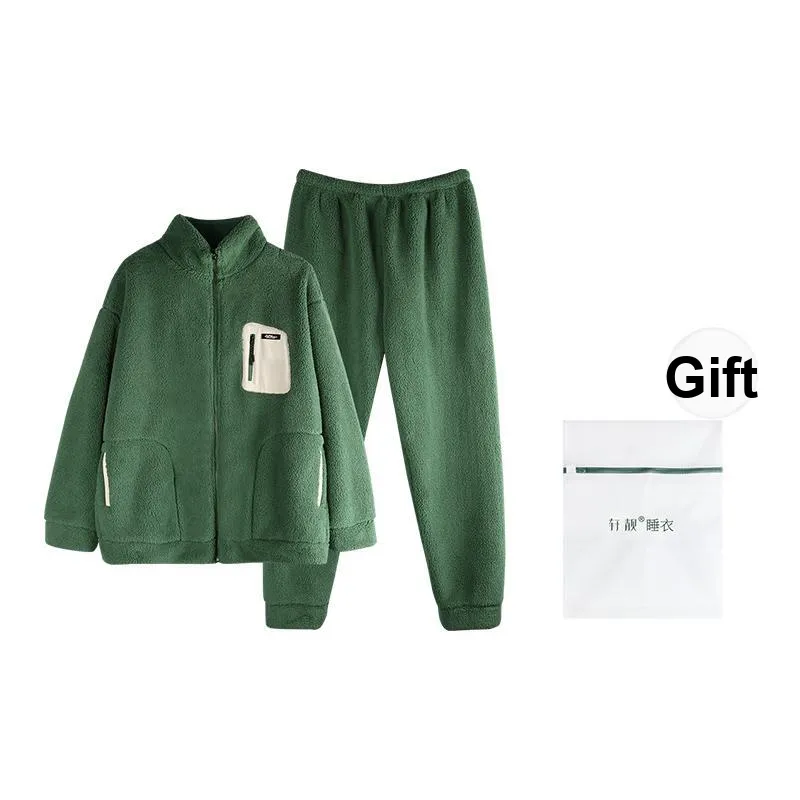 Xuan Liang Pajama Set For Fall And Winter Unisex Laundry Bag Included-3