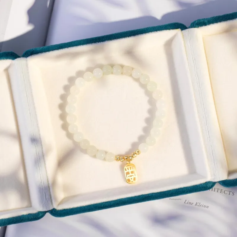 Schloney Hetian Jade Bracelets White Jade Women's-4