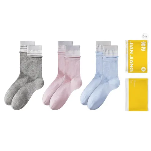 Master Mid Calf Socks Women's Shopping Bag 3 Pack