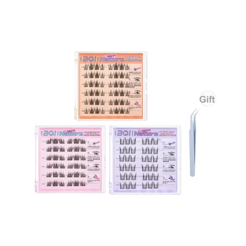 BQI Амбра+Бабочка Эльф+Двойной Tip Одуванчик Клей Бесплатно Накладные ресницы Натуральный Увеличивающий Стиль