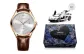 Rose Case White Dial Brown Leather Strap