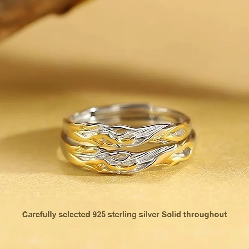 FOREVER MELODY 925 Sterling Silver Rings Unisex-2