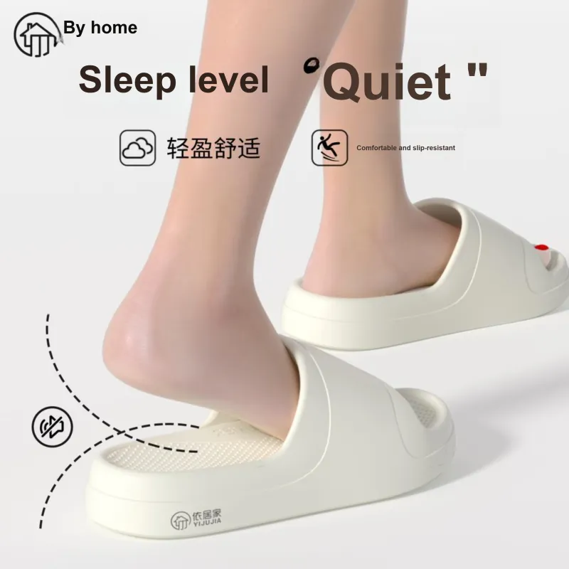 Stay At Home Outdoor Slip Resistant Waterproof Abrasion Resistant Platform Couple Same Style Slippers-3