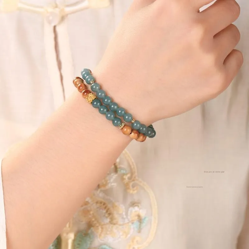 Fengyun Pavilion Chalcedony Bracelets Unisex-6