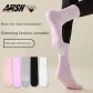 Women's Crew Socks 3 Pack Shopping Bag (1 Pink, 1 Purple, 1 White)