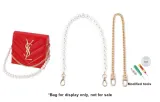 Gold-Tone Portable Pearl Chain 50cm+Gold-Tone Decorative Chain 50cm[Includes Modified Tool]