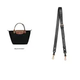 Black-Cow Leather Shoulder Strap (87-106cm)