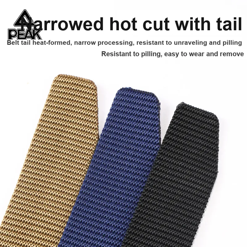 PEAK Polyester Sports Belts Unisex 3.8cm-6