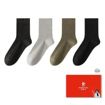 ROBINHOOD Mid Calf Socks Men's Box 4 Pack