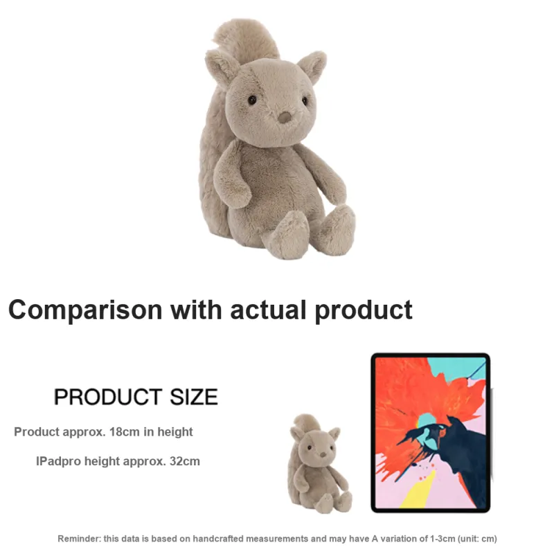 JELLYCAT Willow Squirrel Plush Toy-3