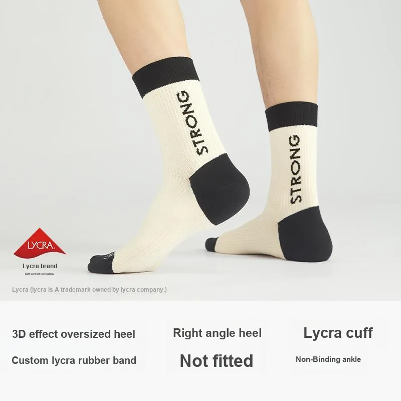 B&C.Room Mid Calf Socks Unisex 5 Pack-17