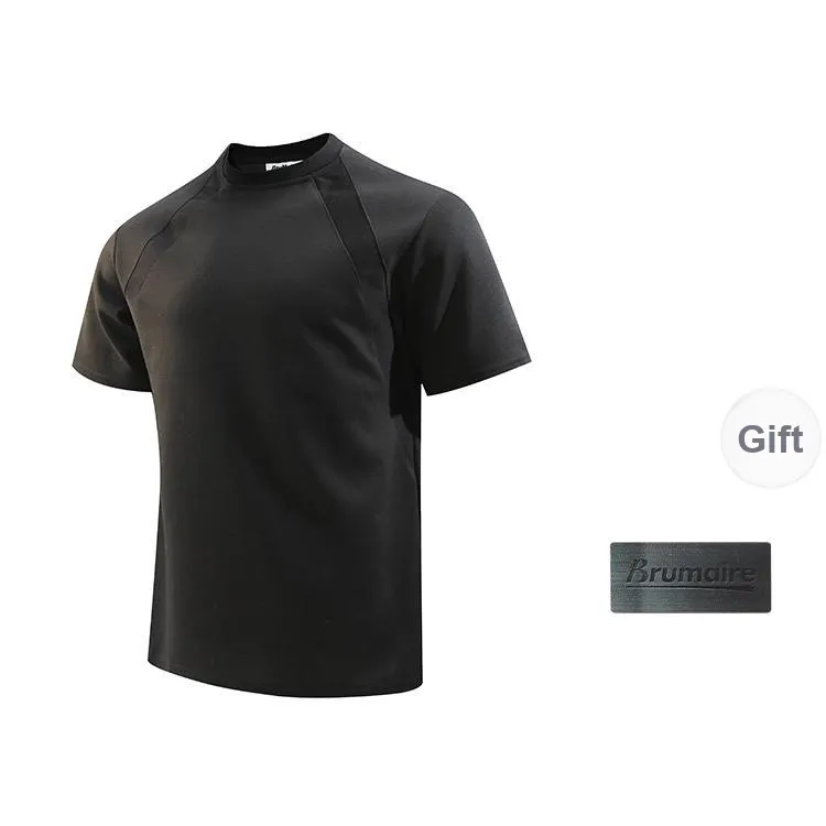BRUMAIRE T Shirt Unisex Light Gray Includes Random Short Sleeved Top+Brooch-10