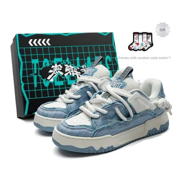 TCELLARS Mid Top Skateboard Shoes Unisex Ice Blue Box Limited Edition