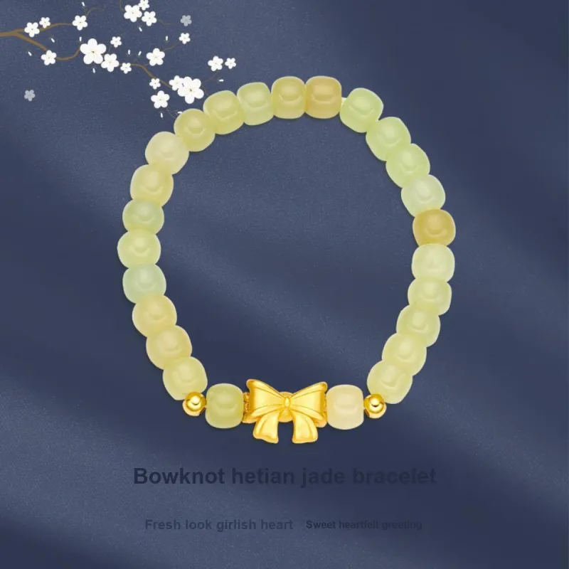 Andaozi Hetian Jade Bracelets Green Jade Women's-1