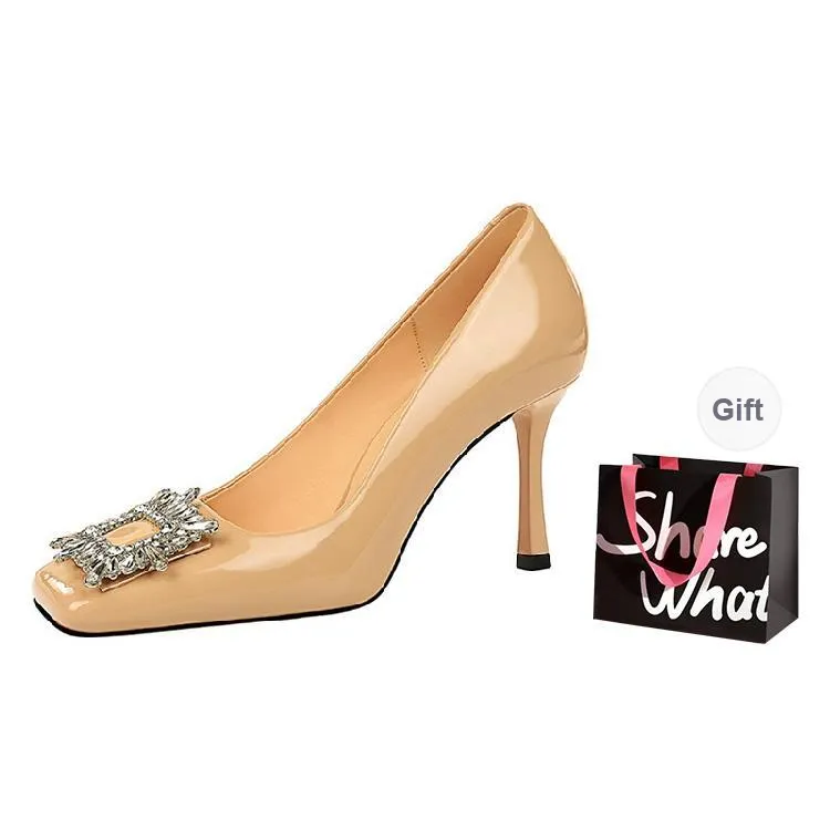 BIGTREE Slim Heel High Heels Women's-7