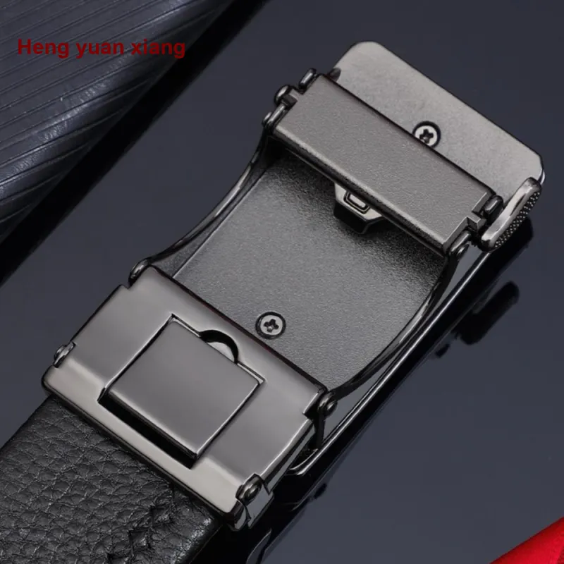 H YXIANG Cow Leather Belts Men's 3.5cm-6