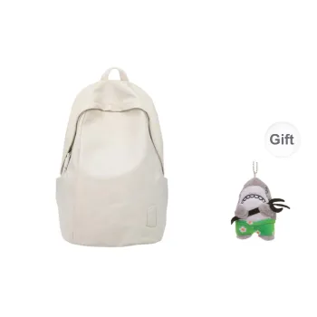 Yalu PU Backpack Unisex White/Gray/Black/Pink/Army Green/Blue