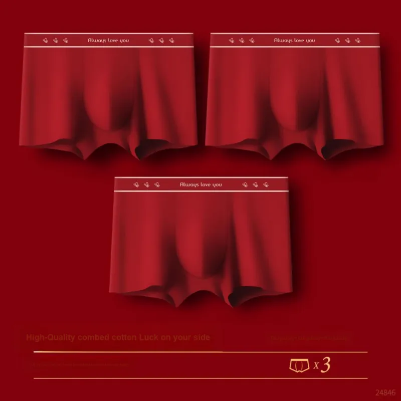 H YXIANG Underpants Men's 3 Pack-3
