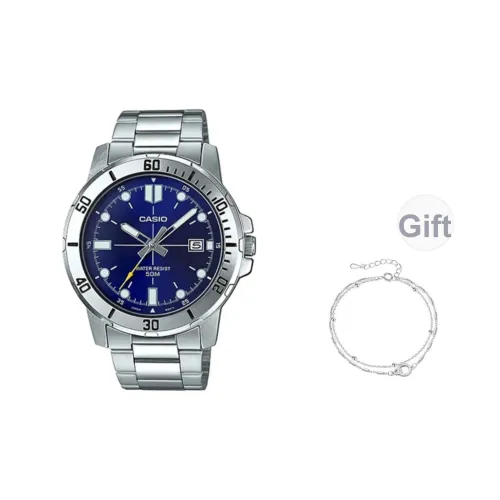 CASIO Кварцевый механизм Часы Женские Синий циферблат