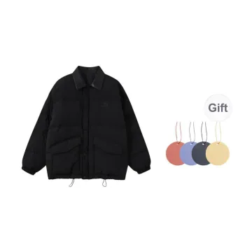 QISENYAR Puffer Jacket Unisex Black