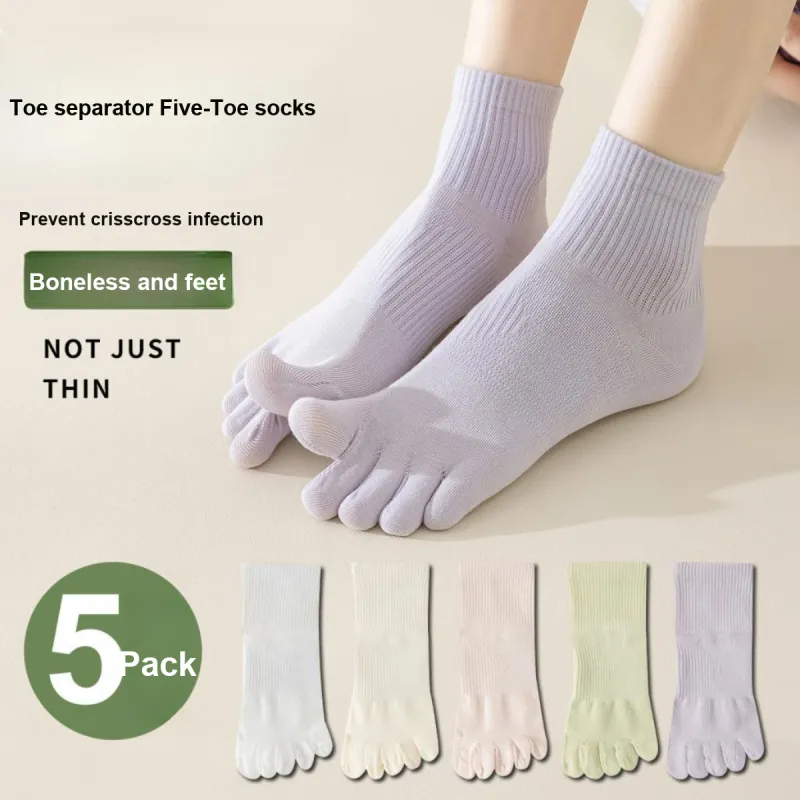 AUGUST Ankle Socks Women's 5 Pack-1