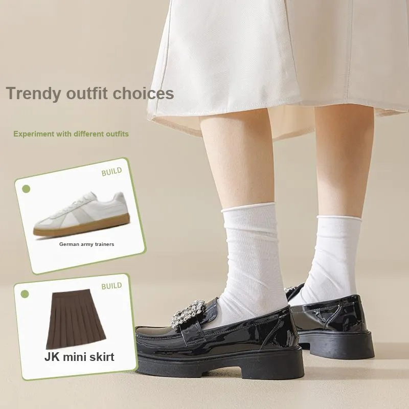 Temooues Mid Calf Socks Women's Combo Set-3