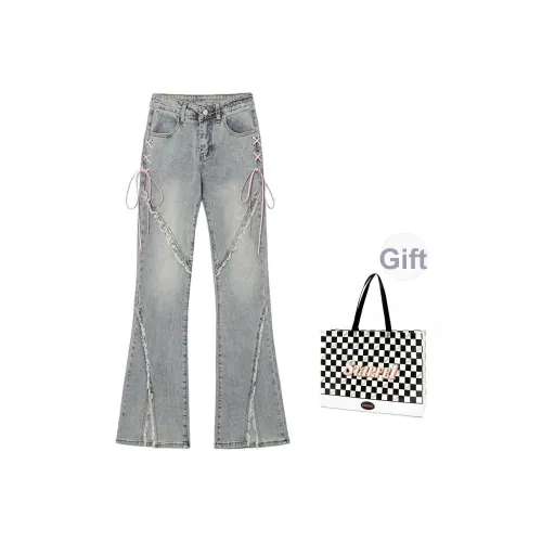 STARFEI Джинсы Женские Светло-Синий