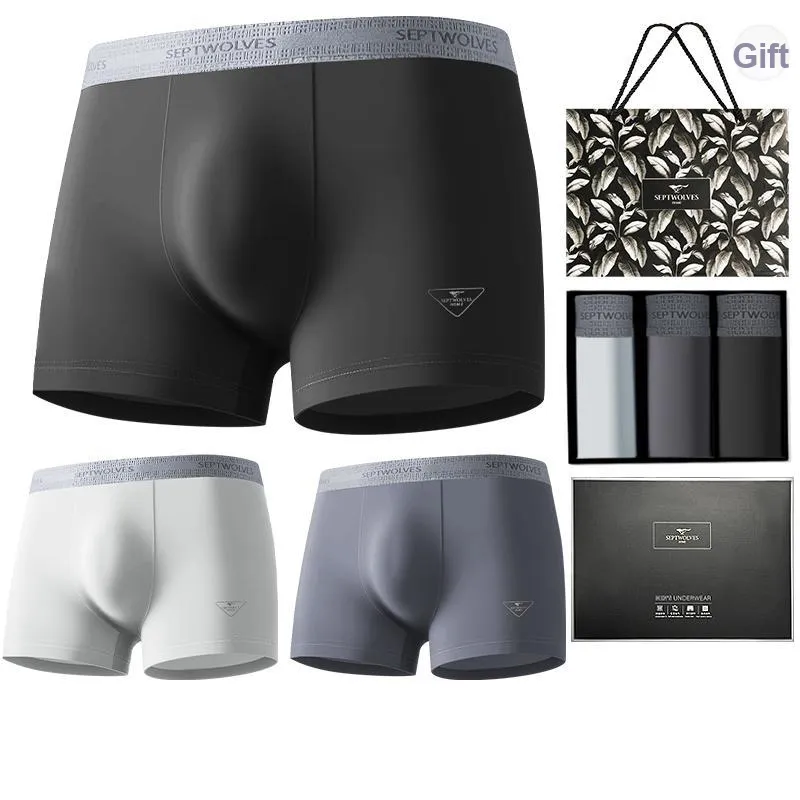 SEPTWOLVES Boxer Shorts Men's Gift Box Set+Shopping Bag
