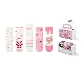 PLAN IN Mid Calf Socks Women's Box 5 Pack