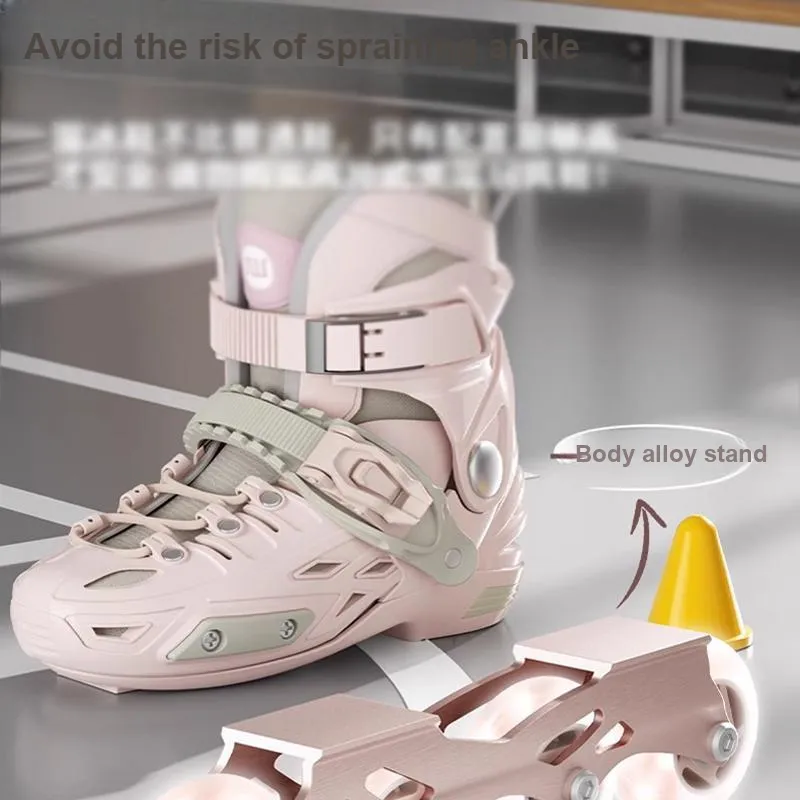 Sway Inline Skate Unisex White/Pink/Green-6