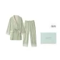 [Gift Box Set]Vintage Green Pattern Thin Coral Fleece Lace-Up