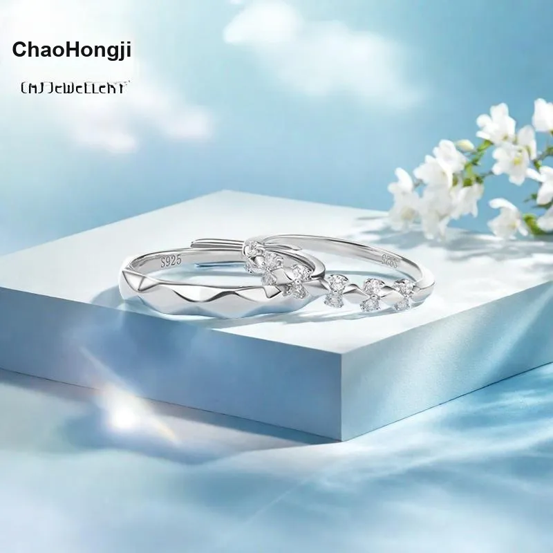 CHAOHONGJI 925 Sterling Silver Rings Unisex-2