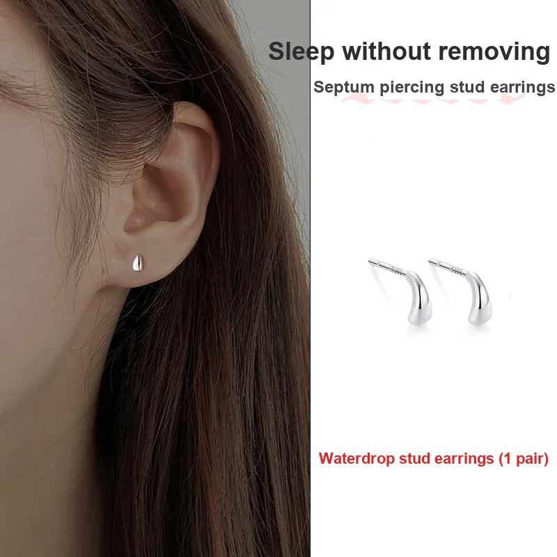 ETAHLOVE Sterling Silver Stud Earrings Women's Surprise For Bestie Girlfriend's Birthday-127