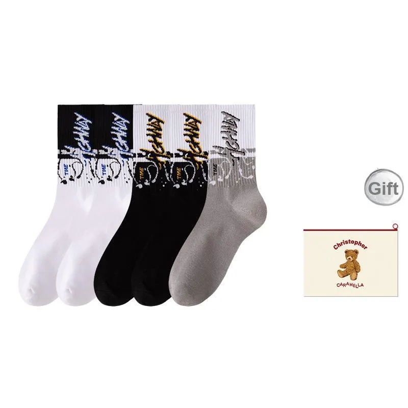 Caramella Mid-Calf Socks Men's Shopping Bag Combo Set-6