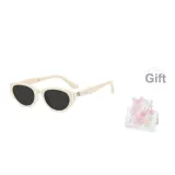 White Frame with Black Gray Lens