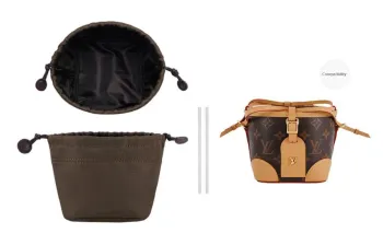 GUYI Cow Leather Liner Shoulder Strap Bag Accessory Women's Brown