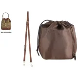 Dark Brown Shoulder Strap+Nylon Liner