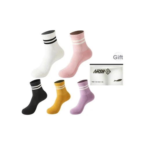 AFISH Носки Crew Женская Сумка для покупок 5 пар