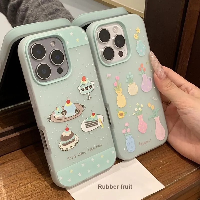 Rubber fruit Phone Cases-7