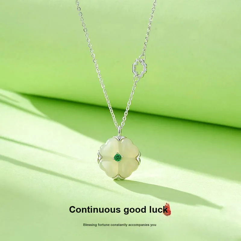DVNRR Chalcedony Jade Necklaces Women's-1