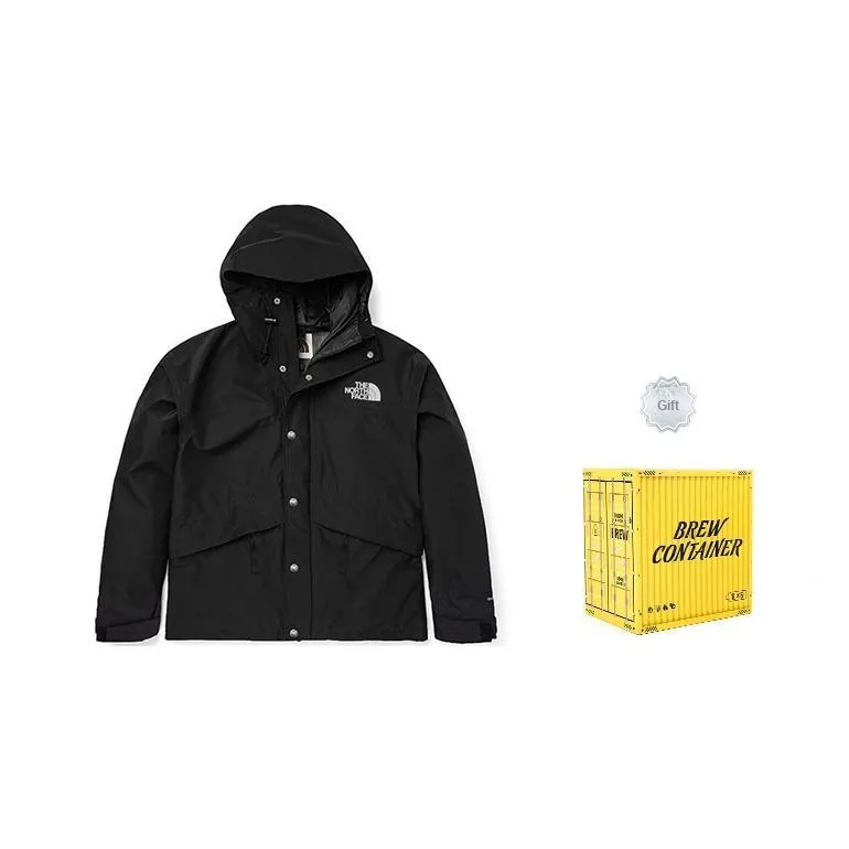 The North Face 1986 Series FW22 Hiking Outdoor Поход Водонепроницаемый и Дышащий Ветровка Унисекс Черный