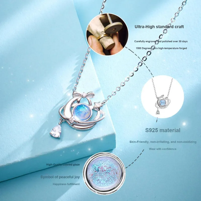KADER Fleeing Princess Series S925 Silver Necklaces Women's Silver-4