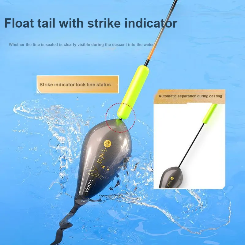 Little Phoenix Fairy Floats Wild Fishing Nano Bottom Fishing Float-3