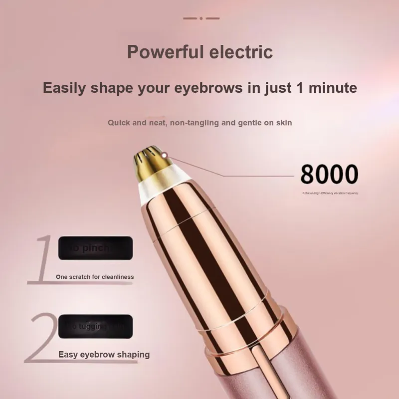 SHANGYELAMEILA Rechargeable Eyebrow Pencils Eyebrow Grooming Tool With Razor-12